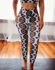 DEL RIO FULL PRINT CROSSOVER LEGGINGS