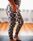 DEL RIO FULL PRINT CROSSOVER LEGGINGS
