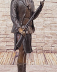 Hand Made Geronimo With Rifle by C.M Russell Bronze Sculpture Figurine
