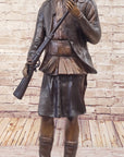 Hand Made Geronimo With Rifle by C.M Russell Bronze Sculpture Figurine
