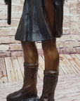 Hand Made Geronimo With Rifle by C.M Russell Bronze Sculpture Figurine