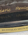 Buffalo Signal by Frederic Remington Bronze Native American Sculpture Statue 33" x 26"