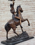 SCALP by Frederic Remington Bronze Native American Horseback Sculpture Statue 26" x 22"
