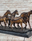 Stagecoach Coach Horse Carriage Bronze Sculpture - Limited Edition