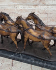 Stagecoach Coach Horse Carriage Bronze Sculpture - Limited Edition