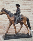 WILL ROGERS Bronze Statue Sculpture Frederic Remington Western Cowboy 23" x 23"