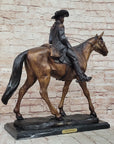 WILL ROGERS Bronze Statue Sculpture Frederic Remington Western Cowboy 23" x 23"