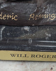 WILL ROGERS Bronze Statue Sculpture Frederic Remington Western Cowboy 23" x 23"