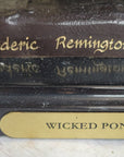 WICKED PONY Frederic Remington Bronze Sculpture on Marble Base Western Art 20" x 22"