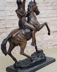 SCALP Frederic Remington Bronze Statue Sculpture Native American Western 19" x 21"