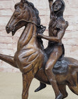 SCALP Frederic Remington Bronze Statue Sculpture Native American Western 19" x 21"