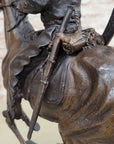 Trooper of the Plains by Frederic Remington Bronze Statue Sculpture Western 17" x 19"