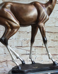 Deer Doe Bronze Sculpture Statue Limited Edition Numbered Signed Art Decor