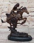 CHEYENNE by Frederic Remington Native American Riding Horse Bronze Statue Sculpture 8" x 10"