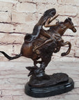 CHEYENNE by Frederic Remington Native American Riding Horse Bronze Statue Sculpture 8" x 10"