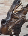 CHEYENNE by Frederic Remington Native American Riding Horse Bronze Statue Sculpture 8" x 10"