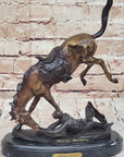WICKED PONY Frederic Remington Bronze Statue Sculpture Cowboy Thrown from Horse 11" x 11"