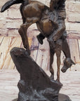 MOUNTAIN MAN Frederic Remington Bronze Statue Native American Sculpture 11" x 9"