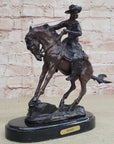 PEACE Frederic Remington Bronze Desktop Statue Sculpture Western Cowboy 10" x 10"