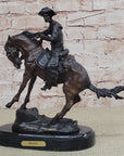 PEACE Frederic Remington Bronze Desktop Statue Sculpture Western Cowboy 10" x 10"