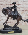 PEACE Frederic Remington Bronze Desktop Statue Sculpture Western Cowboy 10" x 10"