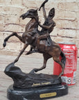 SCALP Frederic Remington Bronze Statue Sculpture Native American Western 10" x 9"