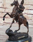 SCALP Frederic Remington Bronze Statue Sculpture Native American Western 10" x 9"
