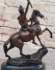 SCALP Frederic Remington Bronze Statue Sculpture Native American Western 10" x 9"
