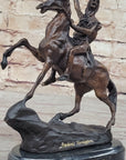SCALP Frederic Remington Bronze Statue Sculpture Native American Western 10" x 9"