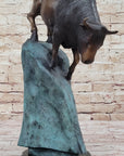 Hot Cast Bronze Bull Bison Water Buffalo Bronze Sculpture Statue Numbered & Signed Original Art