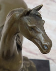Western Bronze ART France warm-blooded fine horse Animals statue Figurine Figure