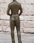 Gay Cowboy Assless Chaps Erotic Art Statue Sculpture Modern Signed Patoue 11" x 4"