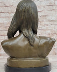Signed Original Artwork by Milo Native American Chief Bronze Sculpture Bust