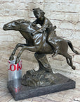 Bronze Sculpture by Antoine Bofill - Le dernier d’une race - Native American on Horse