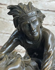 Bronze Sculpture by Antoine Bofill - Le dernier d’une race - Native American on Horse