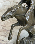 Bronze Sculpture by Antoine Bofill - Le dernier d’une race - Native American on Horse