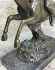 Bronze Sculpture by Antoine Bofill - Le dernier d’une race - Native American on Horse
