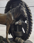 Horses Foal Equestrian Horse Lover Bronze Metal Sculpture Statue Figure Gift Decor Signed Art