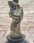 Romantic Bronze Couple Sculpture – Embrace of Love Figurine for Home Decor