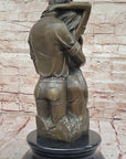 Romantic Bronze Couple Sculpture – Embrace of Love Figurine for Home Decor