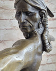 Native American Indian Archer Abstract Bronze Statue Sculpture Figure Mario Nick 33" x 22"
