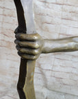 Native American Indian Archer Abstract Bronze Statue Sculpture Figure Mario Nick 33" x 22"