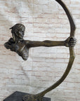 Native American Indian Archer Abstract Bronze Statue Sculpture Figure Mario Nick 33" x 22"
