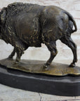 American Buffalo Bison Hot Cast Bronze Sculpture Statue Figure after Antoine Barye