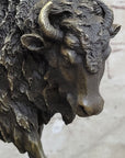 American Buffalo Bison Hot Cast Bronze Sculpture Statue Figure after Antoine Barye