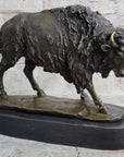 American Buffalo Bison Hot Cast Bronze Sculpture Statue Figure after Antoine Barye