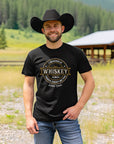 I Wonder if Whiskey Thinks About Me Too Graphic Tee - Bourbon Cowgirl