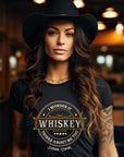 I Wonder if Whiskey Thinks About Me Too Graphic Tee - Bourbon Cowgirl