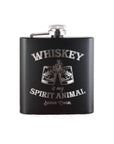 Whiskey is My Spirit Animal Flask Gift - Bourbon Cowgirl