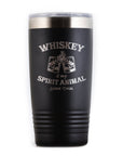 Whiskey is My Spirit Animal Travel Tumbler